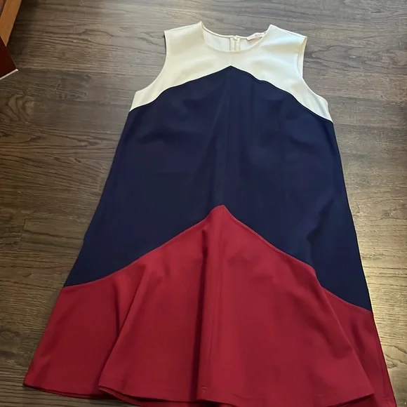 Tory Burch Sleeveless Colorblock Dress - Picture 3 of 6